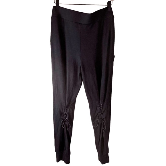 Calé Corrine Black Corset‎ Pull on Pants Joggers Sz M - Picture 6 of 11